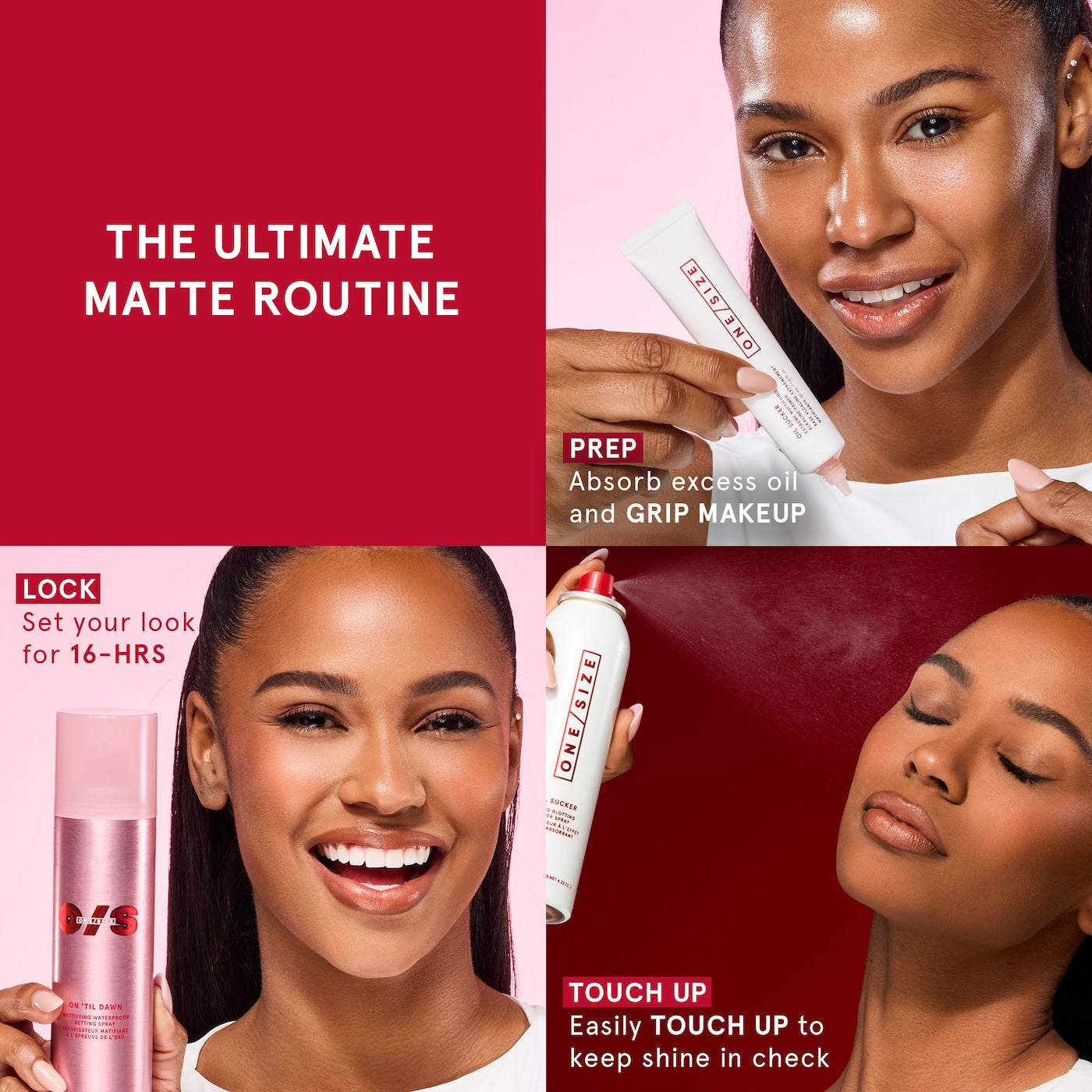 Oil Sucker Liquid Blotting Paper Touch Up Spray - ONE/SIZE by Patrick Starrr / Spray retocador facial para control de brillo
