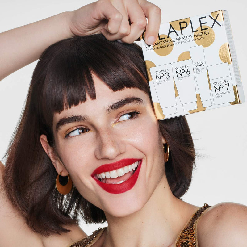*PREORDEN: Vibrant Shine Healthy Hair Kit - Olaplex / Set de 4 productos para el cabello