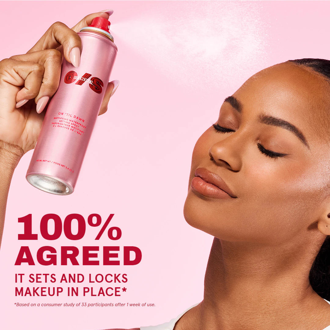 *PREORDEN: SET On 'Til Dawn Mattifying Waterproof Setting Spray - ONE/SIZE by Patrick Starrr / Set de spray fijador