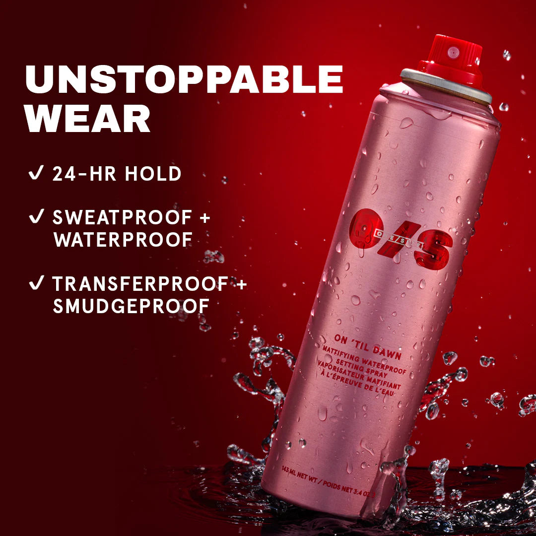 *PREORDEN: SET On 'Til Dawn Mattifying Waterproof Setting Spray - ONE/SIZE by Patrick Starrr / Set de spray fijador