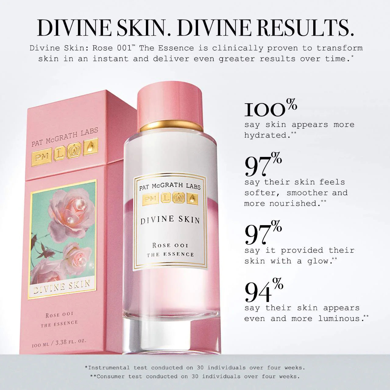Divine Skin: Rose 001™ The Hydrating Essence - PAT McGRATH LABS / Hidratante luminoso