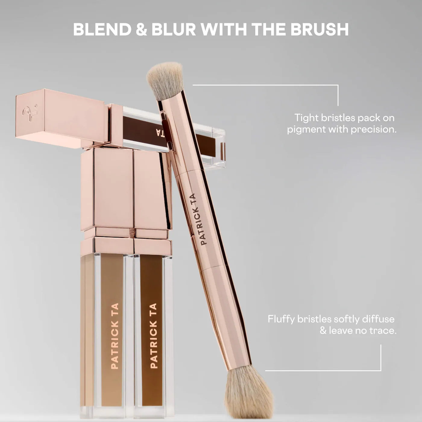 *PREORDEN: Dual-Ended Concealer Brush - Patrick Ta / Brocha para corrector de doble punta