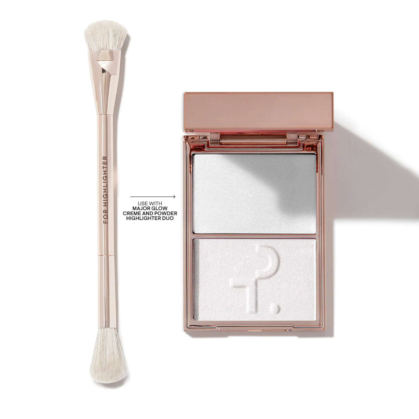 *PREORDEN: Dual Ended Highlighter Brush - PATRICK TA / Brocha de doble punta para iluminador