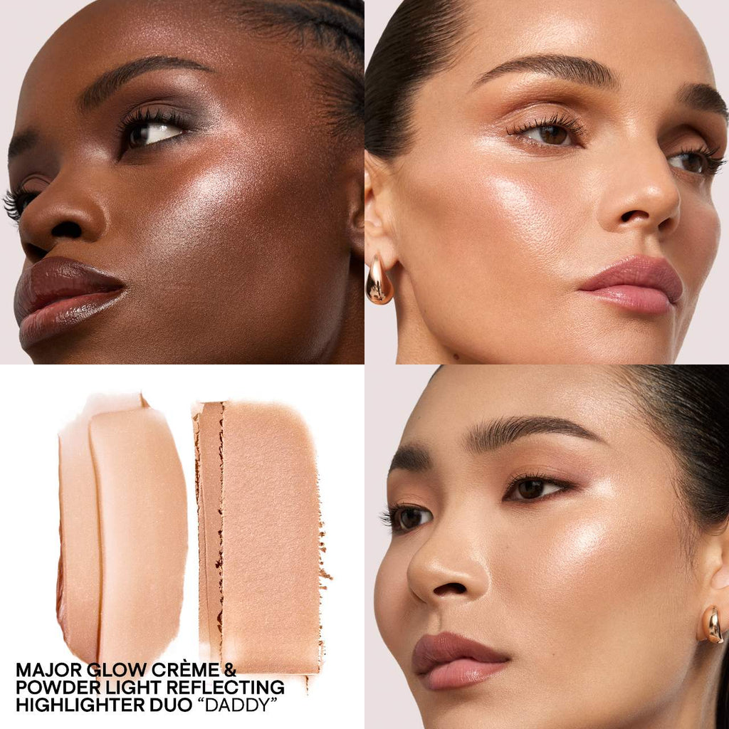 Major Glow Crème & Powder Light Reflecting Translucent Highlighter Duo ...