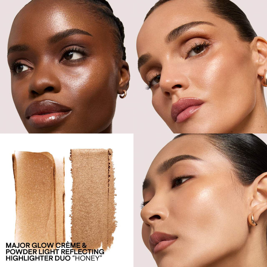 Major Glow Crème & Powder Light Reflecting Translucent Highlighter Duo ...
