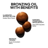 Major Glow Nourishing Bronzing Body Oil - PATRICK TA / Aceite corporal bronceador con brillo