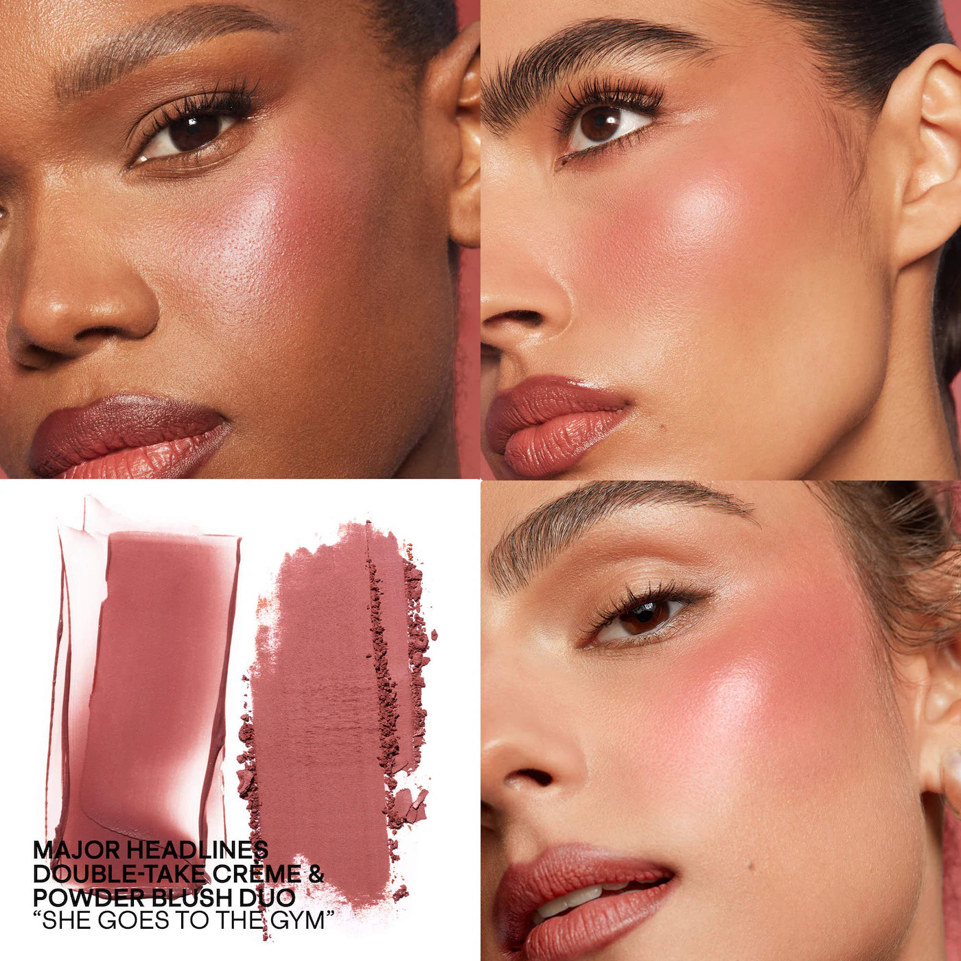 Mini Must-Have Major Headlines Double-Take Crème & Powder Blush Duo Set - Patrick Ta / Set de mini blush
