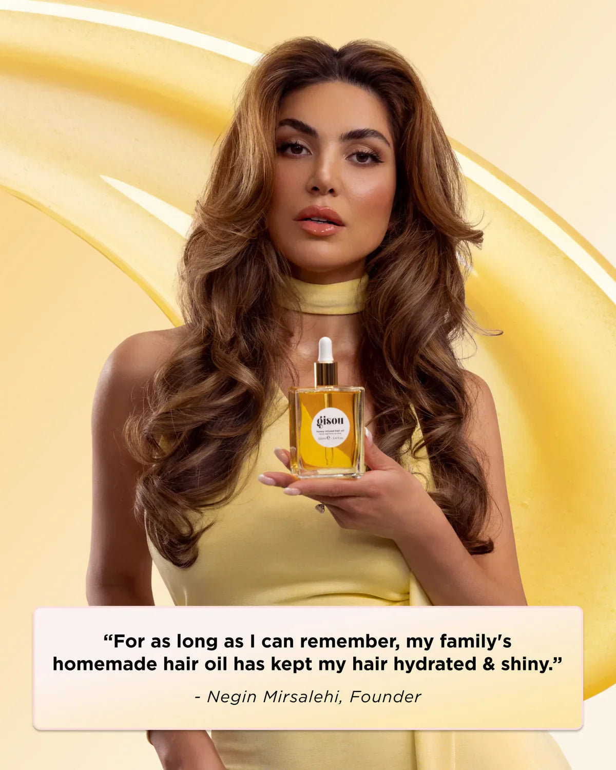 Honey Infused Hair Oil - Gisou / Aceite para cabello que nutre hidrata y suaviza