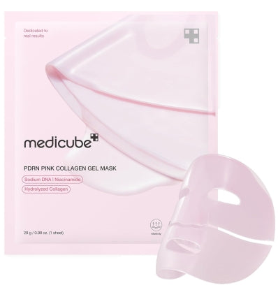 PDRN Pink Collagen Jelly Gel Mask - Medicube / Mascarilla para piel radiante y elasticidad