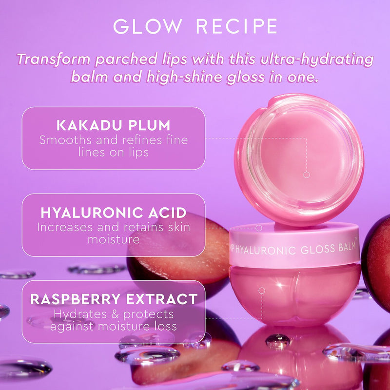 *PREORDEN: Plum Plump Hyaluronic Acid Lip Gloss Balm 15mL - Glow Recipe / Bálsamo para labios más voluminosos