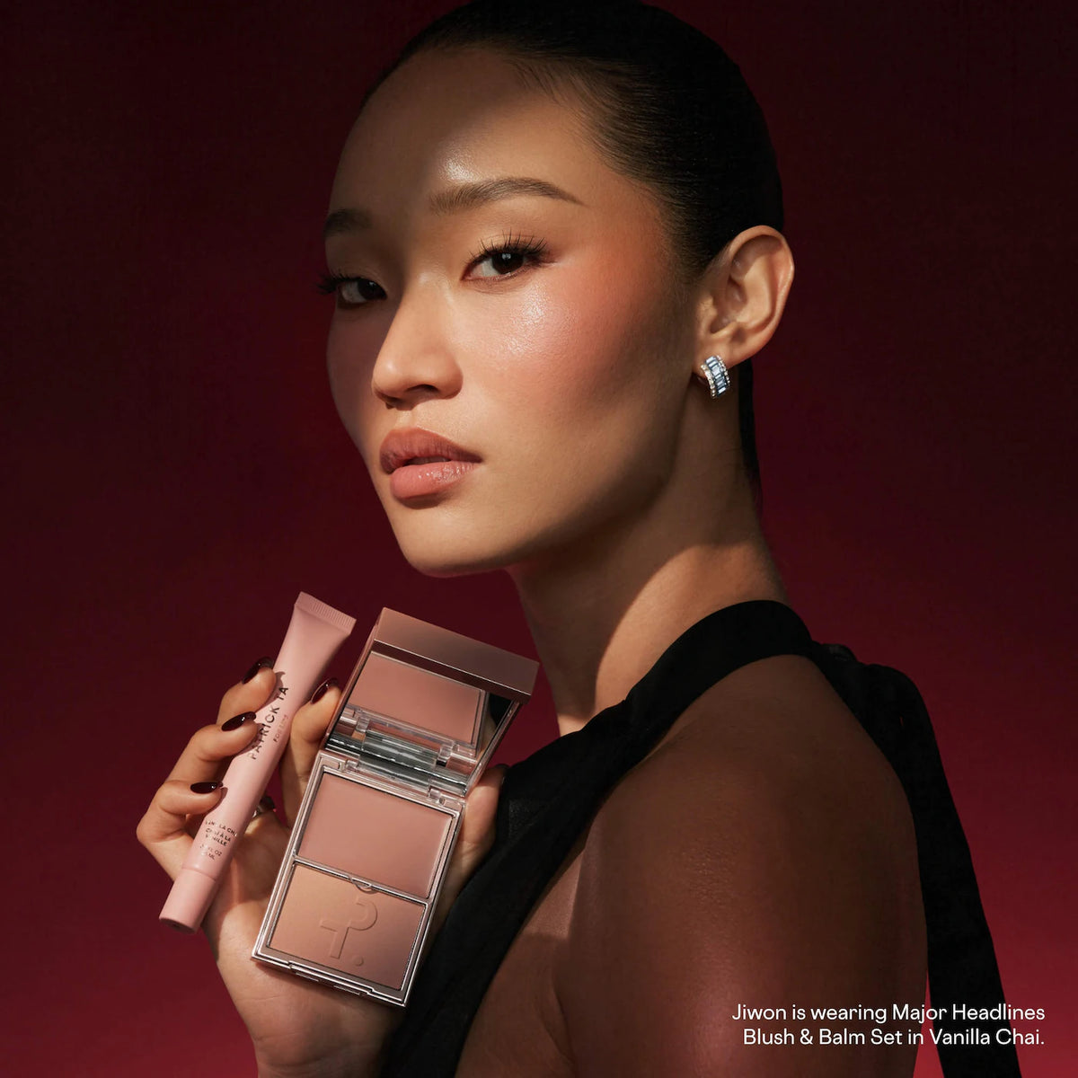 *PREORDEN: Major Headlines Double-Take Crème & Powder Blush Duo & Lip Balm Makeup Gift Set - PATRICK TA /