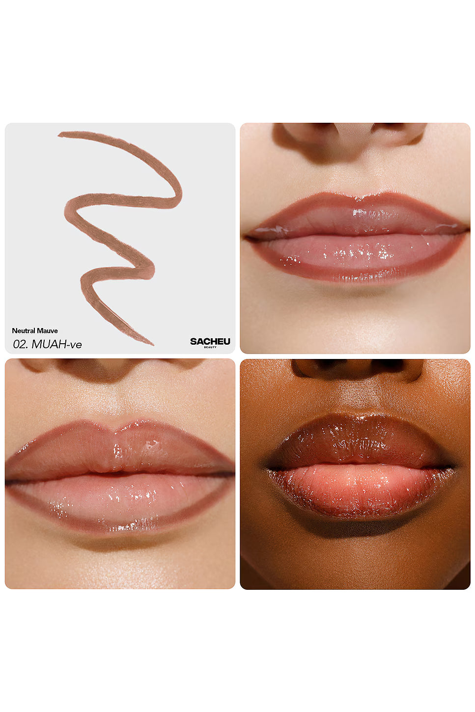 BESTSELLER LIP LINER STAY-N® -  SACHEU  / Set 3 pzs delineador de labios peel off, larga duración