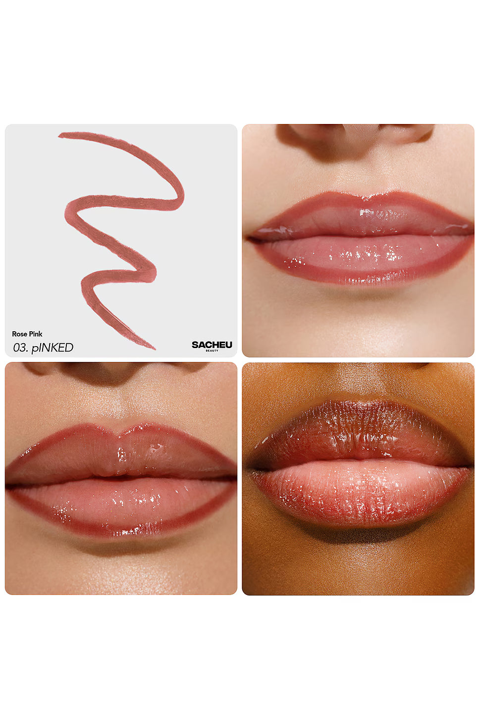 BESTSELLER LIP LINER STAY-N® -  SACHEU  / Set 3 pzs delineador de labios peel off, larga duración