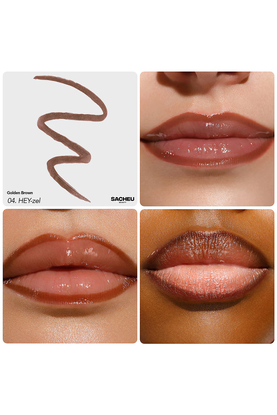 BESTSELLER LIP LINER STAY-N® -  SACHEU  / Set 3 pzs delineador de labios peel off, larga duración