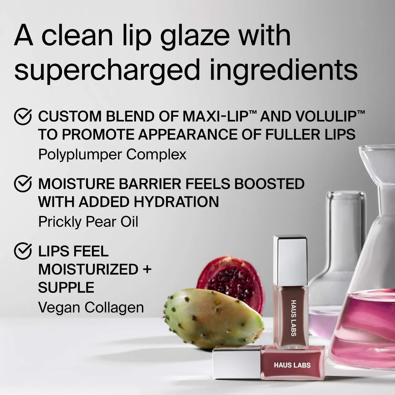 PhD Hybrid Lip Glaze Plumping Gloss - Haus Labs / Balsamo rellenador de labios