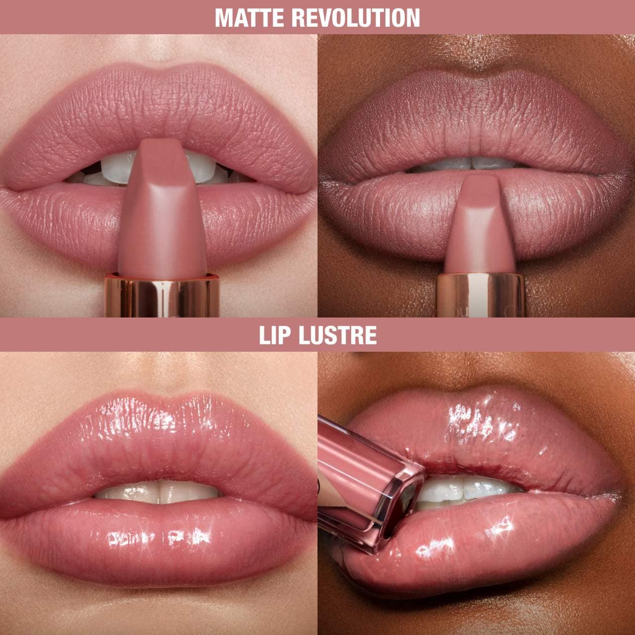 Pillow Talk Lip and Cheek Secrets Set - Charlotte Tilbury / Set 4 pzas Ed. Limitada