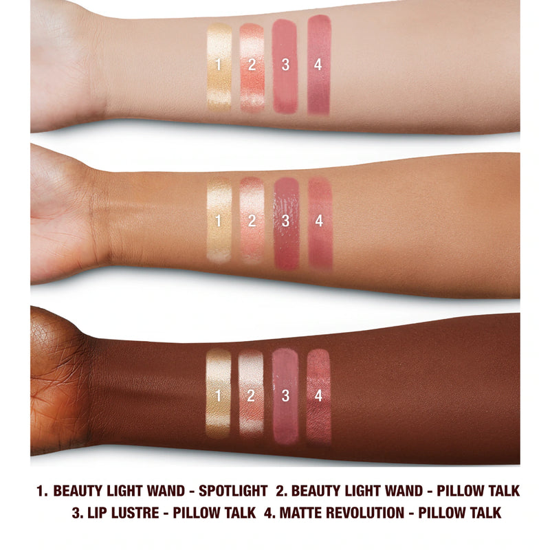 Pillow Talk Lip and Cheek Secrets Set - Charlotte Tilbury / Set 4 pzas Ed. Limitada