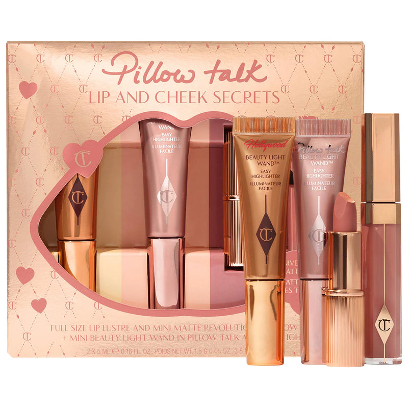 *PREORDEN: Pillow Talk Lip and Cheek Secrets Set - Charlotte Tilbury / Set 4 pzas Ed. Limitada