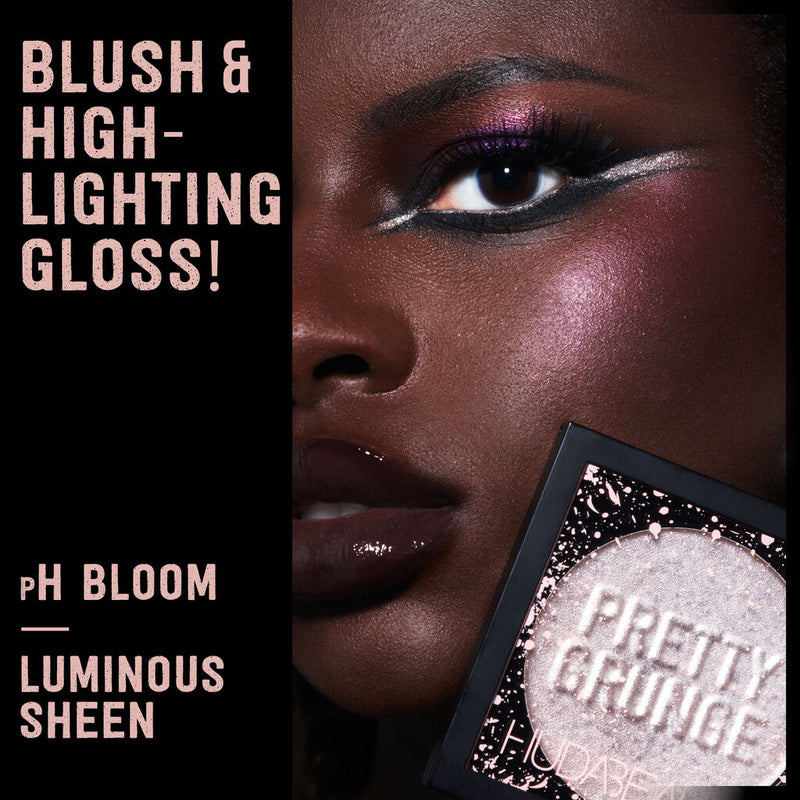 Pretty Grunge Face Gloss  - HUDA BEAUTY / Gloss para mejillas y labios que reacciona al PH