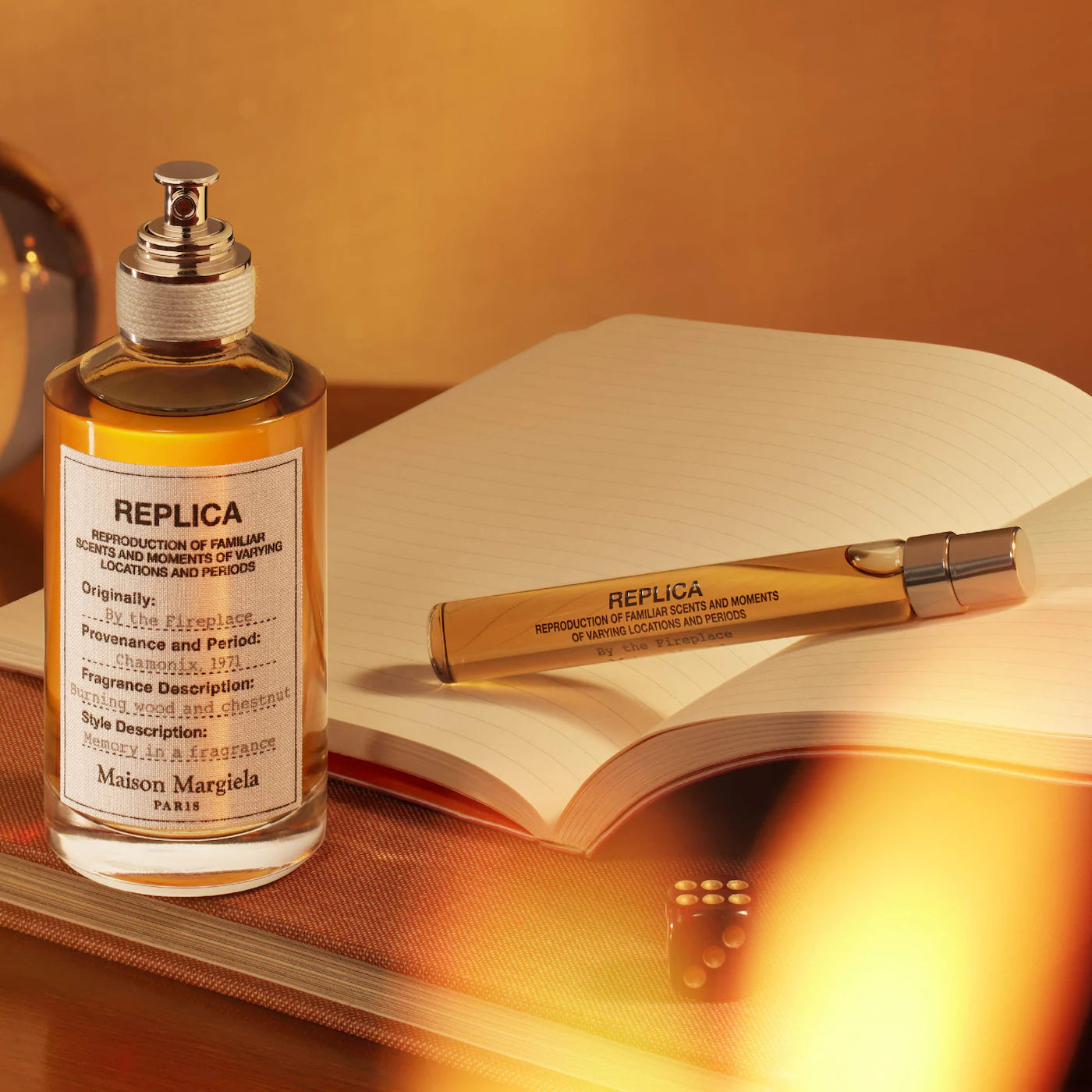 ‘REPLICA' By the Fireplace Eau de Toilette with Chestnut, Vanilla, and Clove Oil 50ml- Maison Margiela / Fragancia