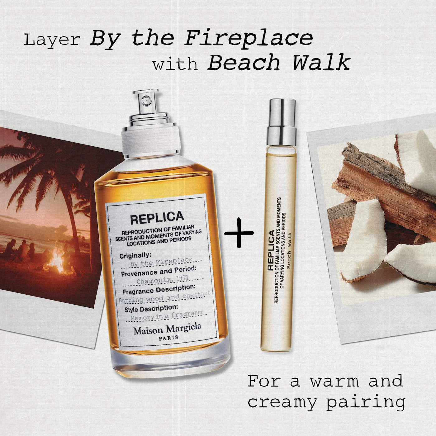 ‘REPLICA' By the Fireplace Eau de Toilette with Chestnut, Vanilla, and Clove Oil 50ml- Maison Margiela / Fragancia