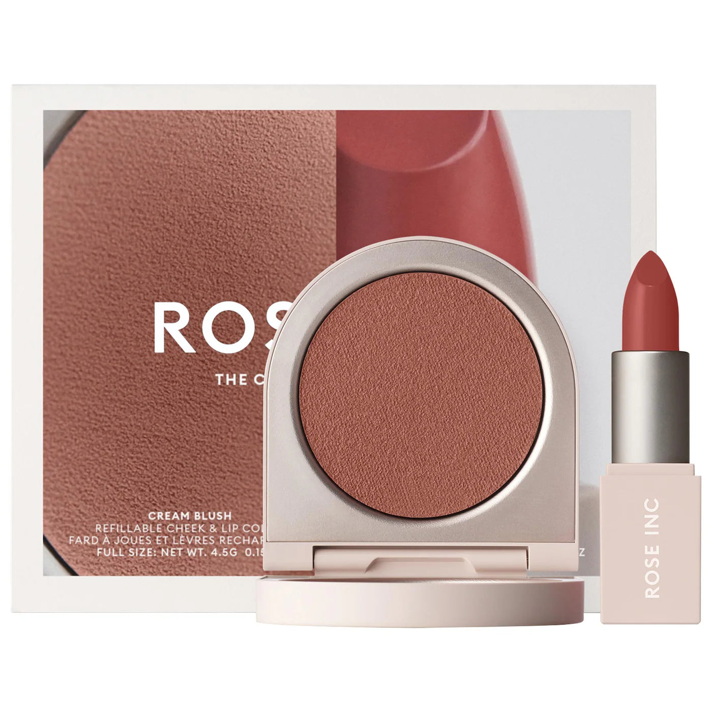 The Cream Color Lip & Cheek Set - Rose Inc / Rubor en crema y labial