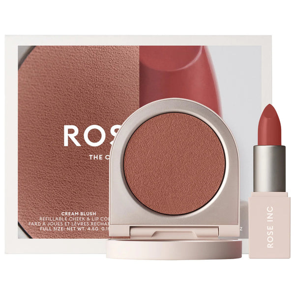 The Cream Color Lip & Cheek Set - Rose Inc / Rubor en crema y labial