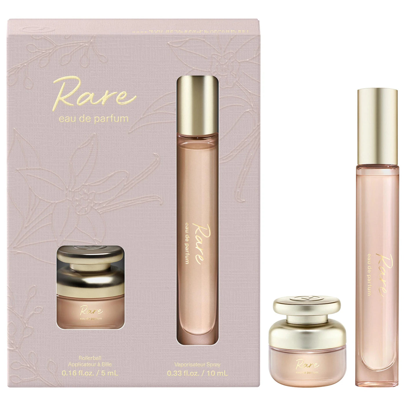 *PREORDEN: Mini Rare Eau de Parfum Set with Vanilla and Caramel - Rare Beauty / Set 2 pzas perfume cálido