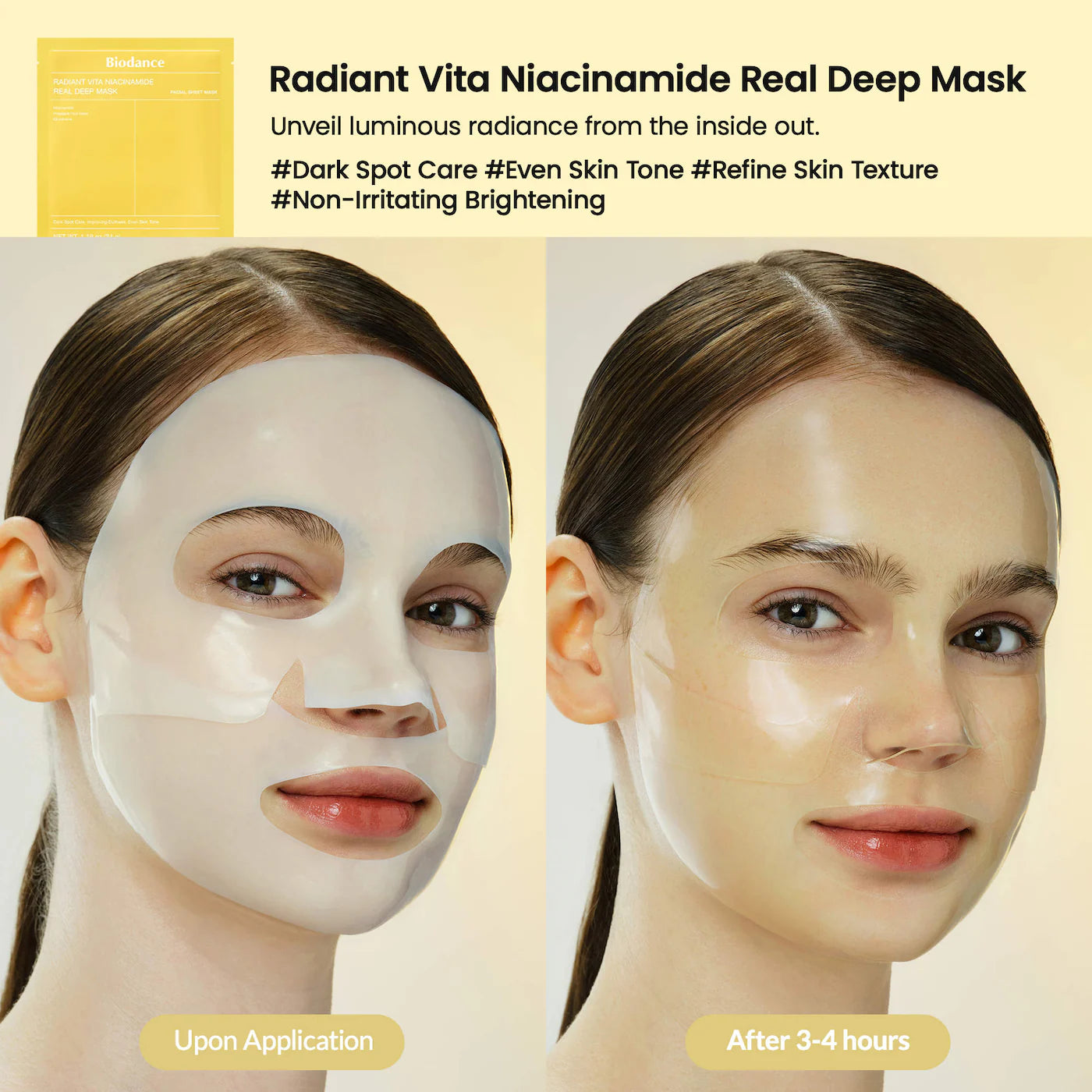 *PREORDEN: Real Deep Mask Gift Set - 4 Masks for Pore Care, Hydration, Calming and Dark Spot Treatment - Biodance  / Set 4 máscarillas