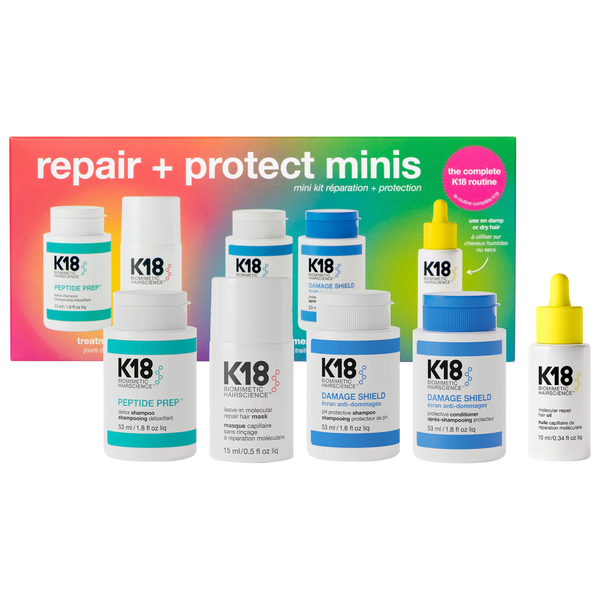 *PREORDEN: Repair + Protect Mini's Hair Set - K18 / Set reparador de cabello