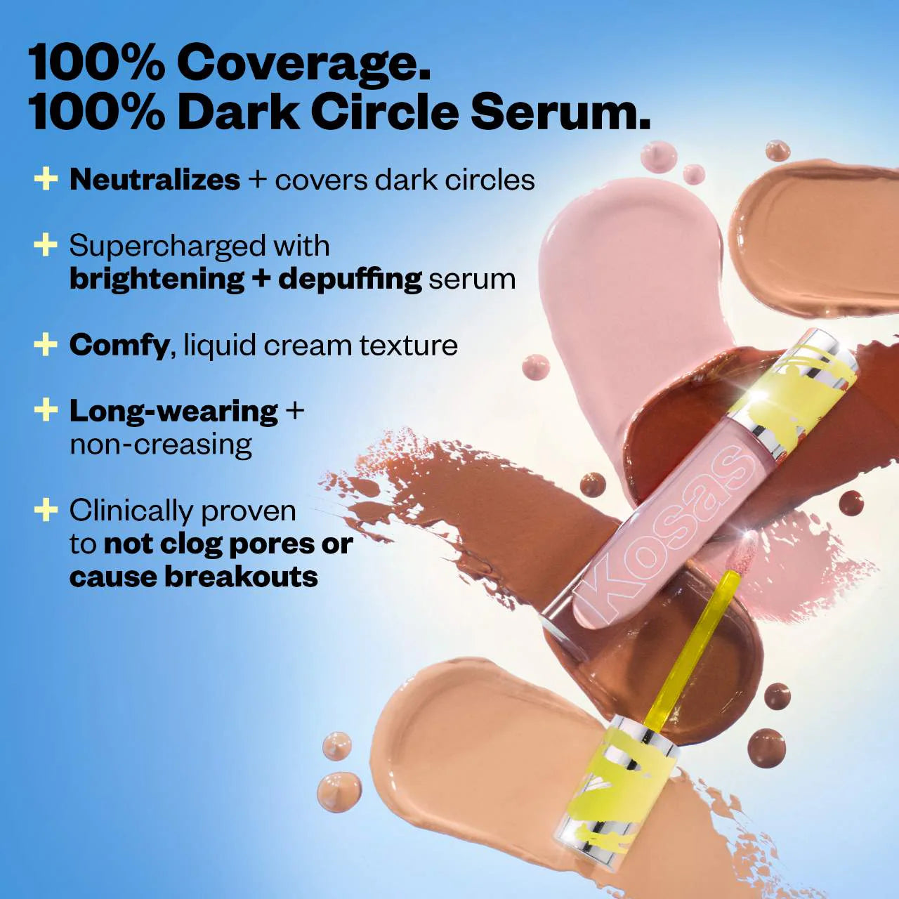 *PREORDEN: Revealer Extra Bright Serum-Powered Color Correctors - Kosas / Corrector cobertura completa