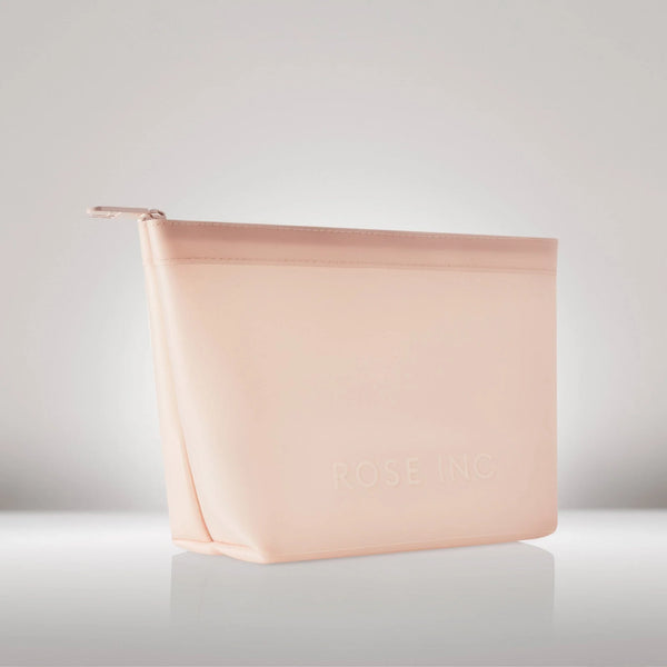 Translucent Makeup Bag - Rose inc /  Bolsa de maquillaje translúcida