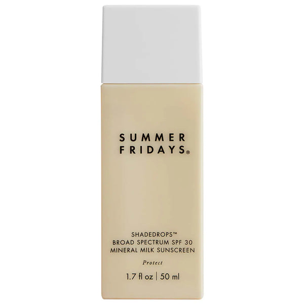 ShadeDrops Mineral Milk Sunscreen SPF 30- Summer Fridays / Protector solar en suero, acabado suave