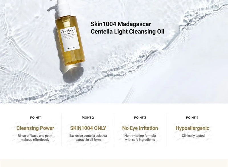 Madagascar Centella Light Cleansing Oil 200mL - SKIN 1004  / Limpiador en aceite nutritivo