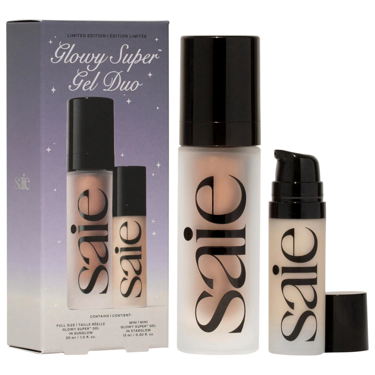 *PREORDEN: Glowy Super™ Gel Gift Set - Saie / Set 2 pzas iluminador