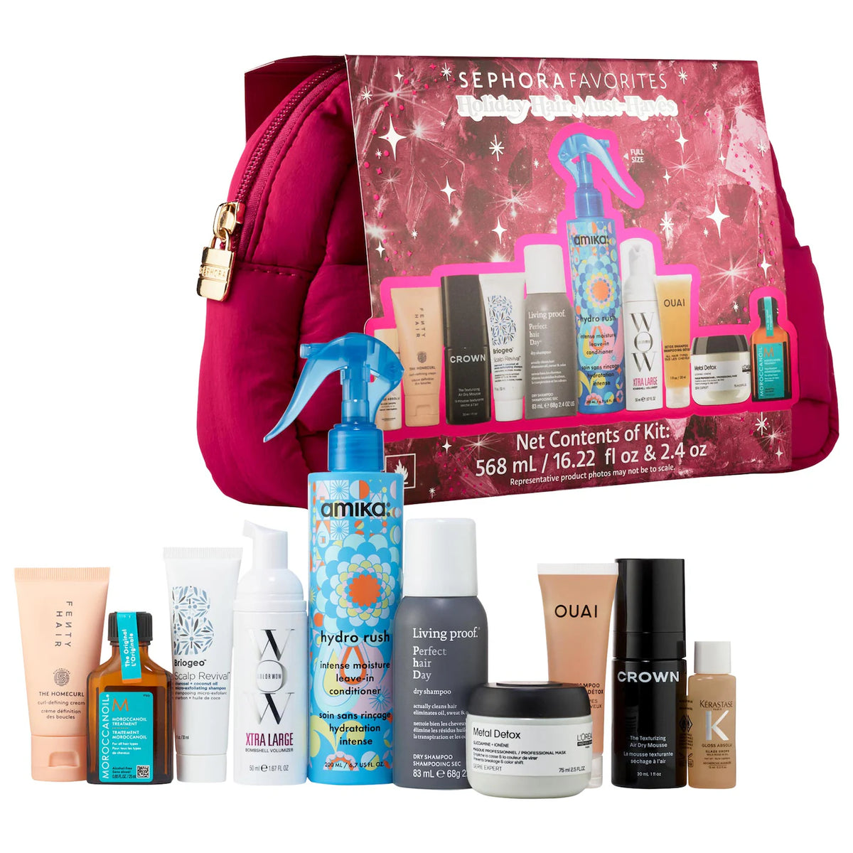 *PREORDEN: Holiday Hair Must-Haves Gift Set - Sephora Favorites / Set edición limitada 10 productos para cuidado del cabello