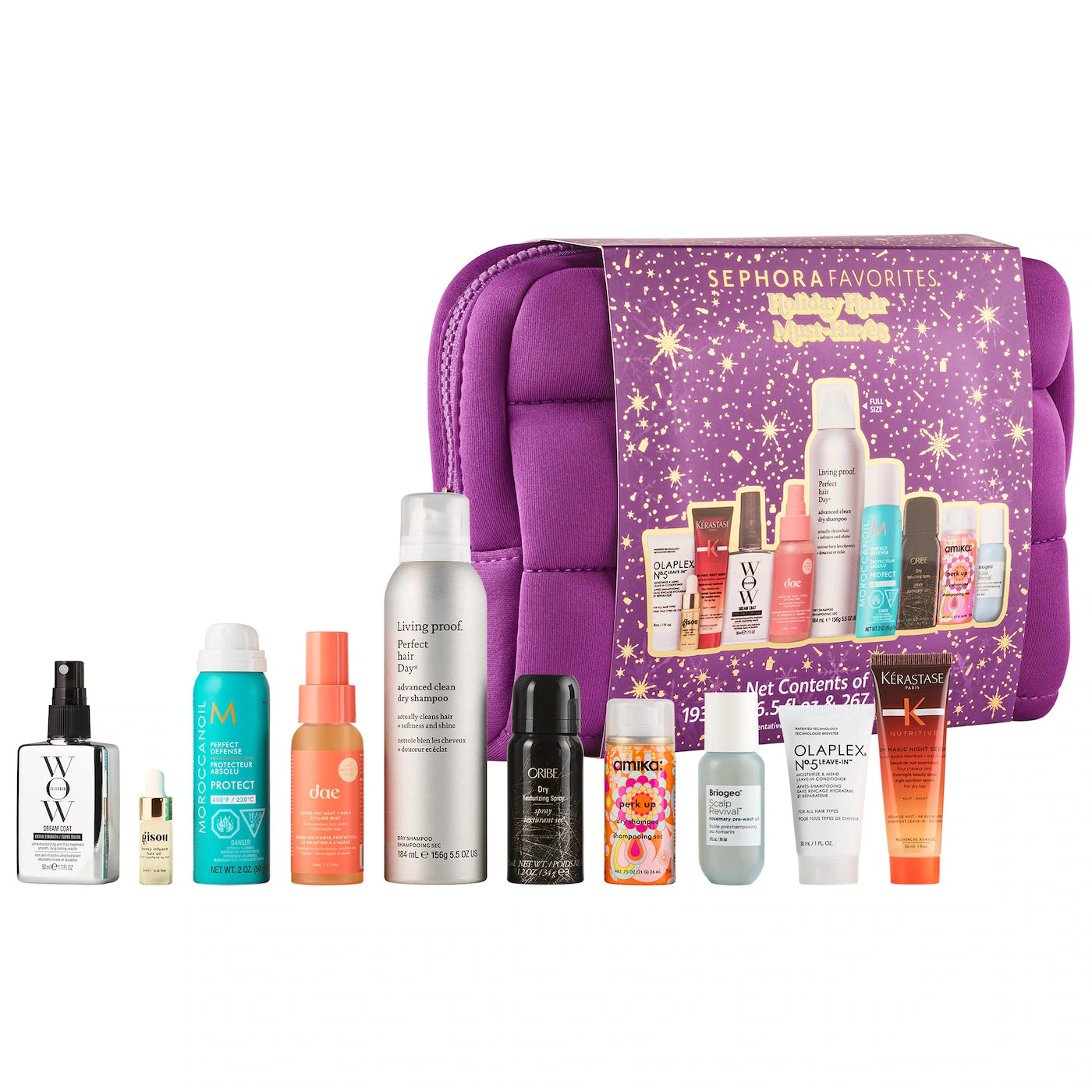 *PREORDEN: Holiday Hair Must Haves Gift Set - Sephora Favorites / Set de 11 pzas cabello