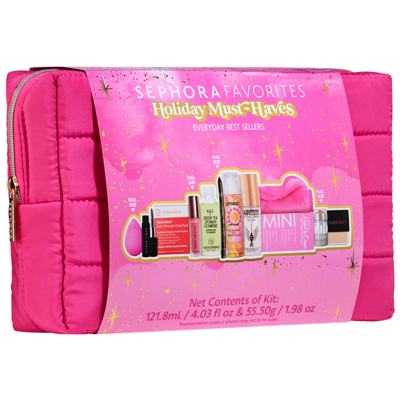 Holiday Makeup Must Haves - Sephora Favorites / Set de 11 pzas maquillaje, cuidado de la piel y cabello más vendidos