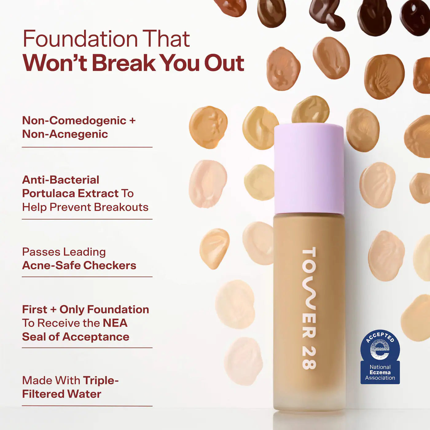 *PREORDEN: Swipe Serum Non-Acnegenic Foundation with Medium Buildable Coverage - Tower 28 /