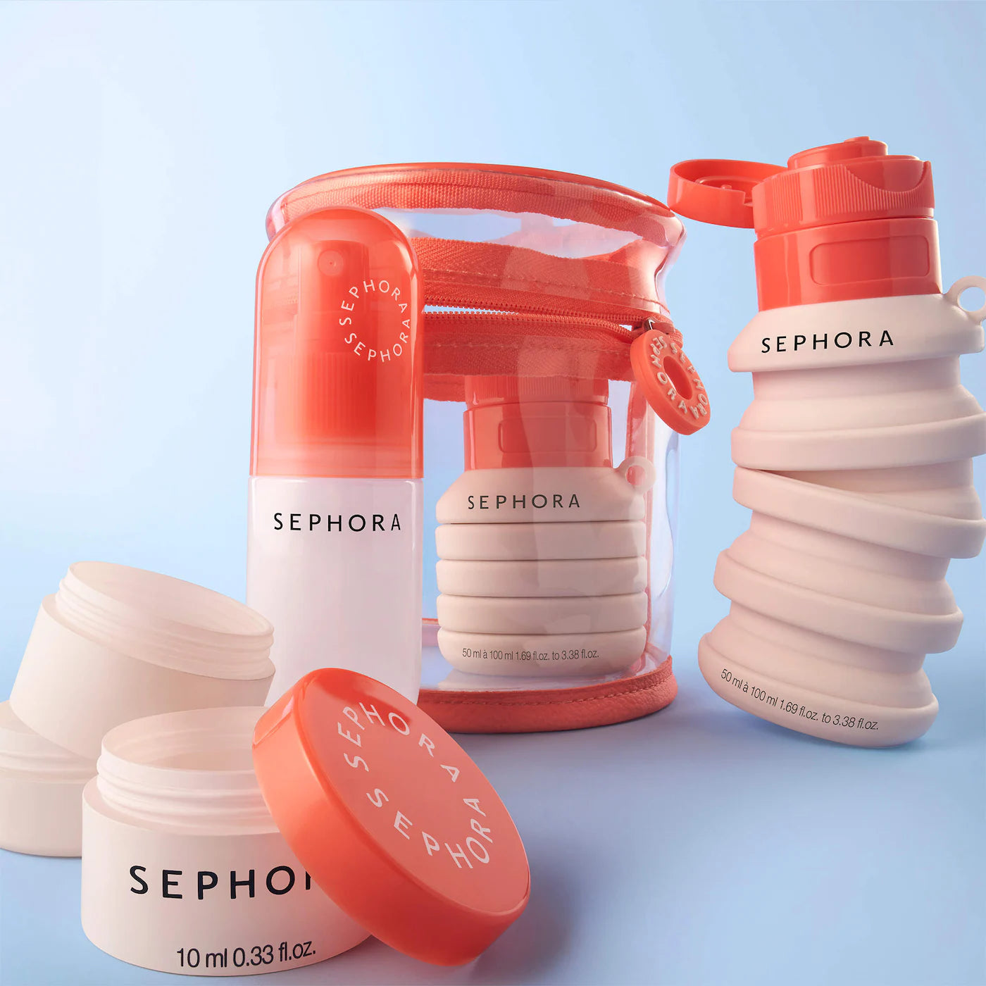 *PREORDEN: Reusable Travel Container Set - Sephora Collection / Juego de recipientes de viaje reutilizables