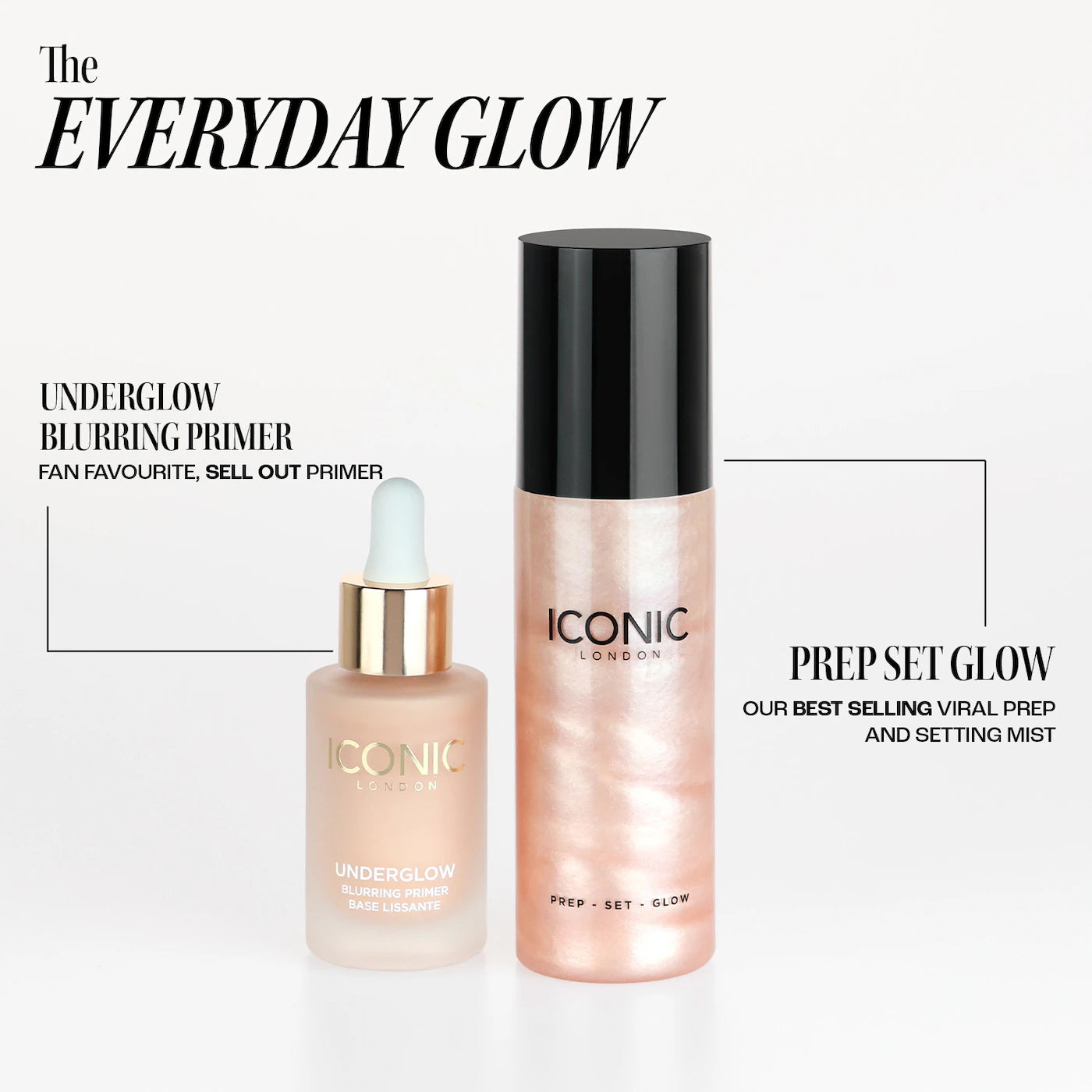 *PREORDEN: The Everyday Glow Priming and Setting Gift Set - Iconic London / Set de primer y fijador iluminadores
