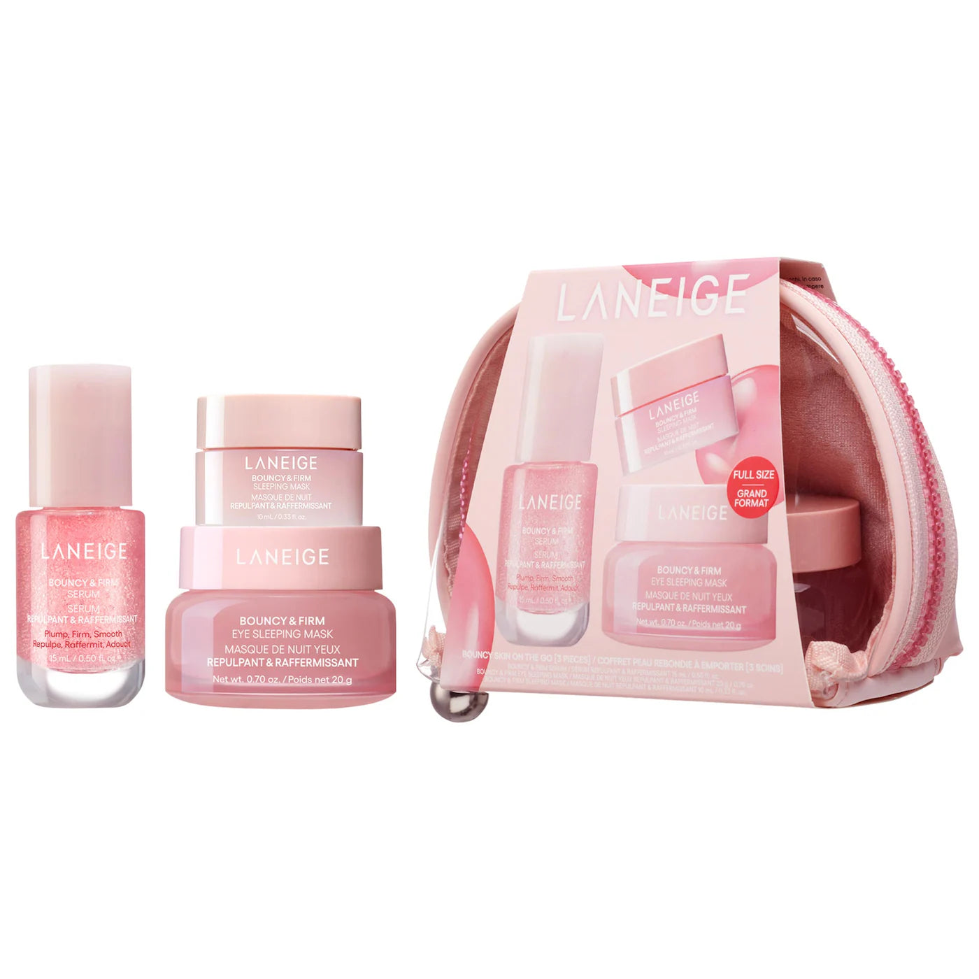 *PREORDEN: Bouncy Skin On the Go Set for Plumping and Firming - LANEIGE / Set de productos reafirmantes para el rostro