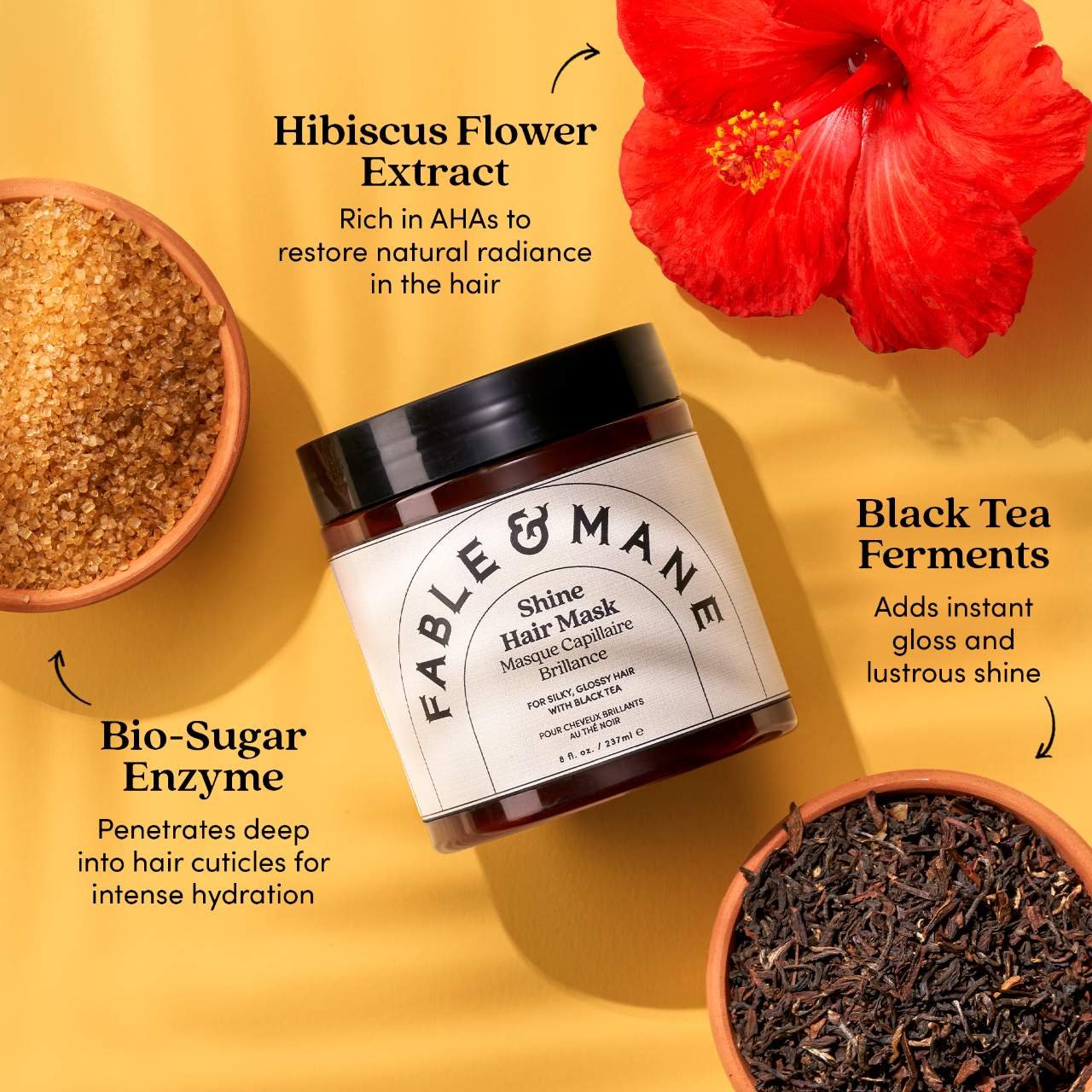 *PREORDEN: Shine Hair Mask - Fable & Mane /  Mascarilla potenciadora de brillo para cabello