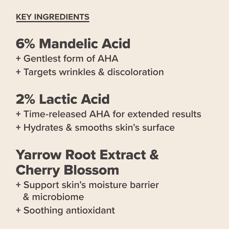 Skin Perfecting 6% Mandelic Acid + 2% Lactic Acid Liquid Exfoliant - Paula’s Choice / Imperfecciones, arrugas, acné y poros.