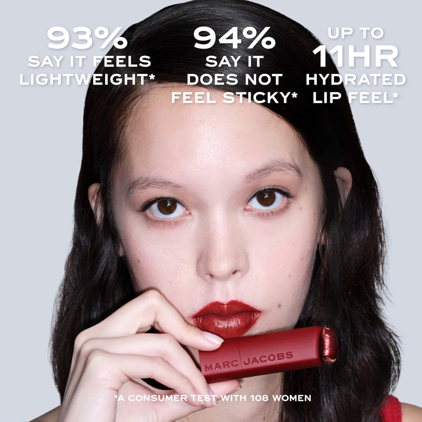 *PREORDEN: Heart On Long-Lasting Soft Shine Lipstick - Marc Jacobs Beauty / Labial de larga duraciòn