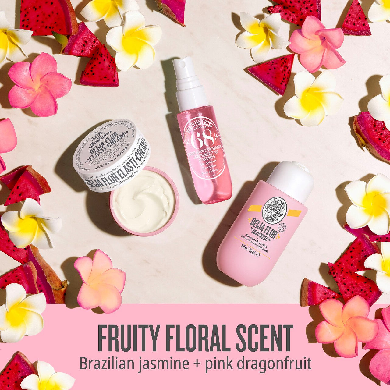 Beija Flor™ Jet Set - Sol de Janeiro / Set de fragancia, crema y gel