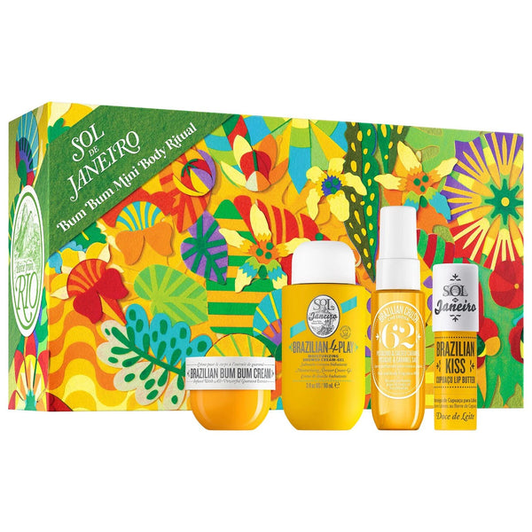 *PREORDEN: Bum Bum Mini Body Ritual - Sol de Janeiro / Set 4 pzas fragancia, crema, gel de baño e hidratante labial