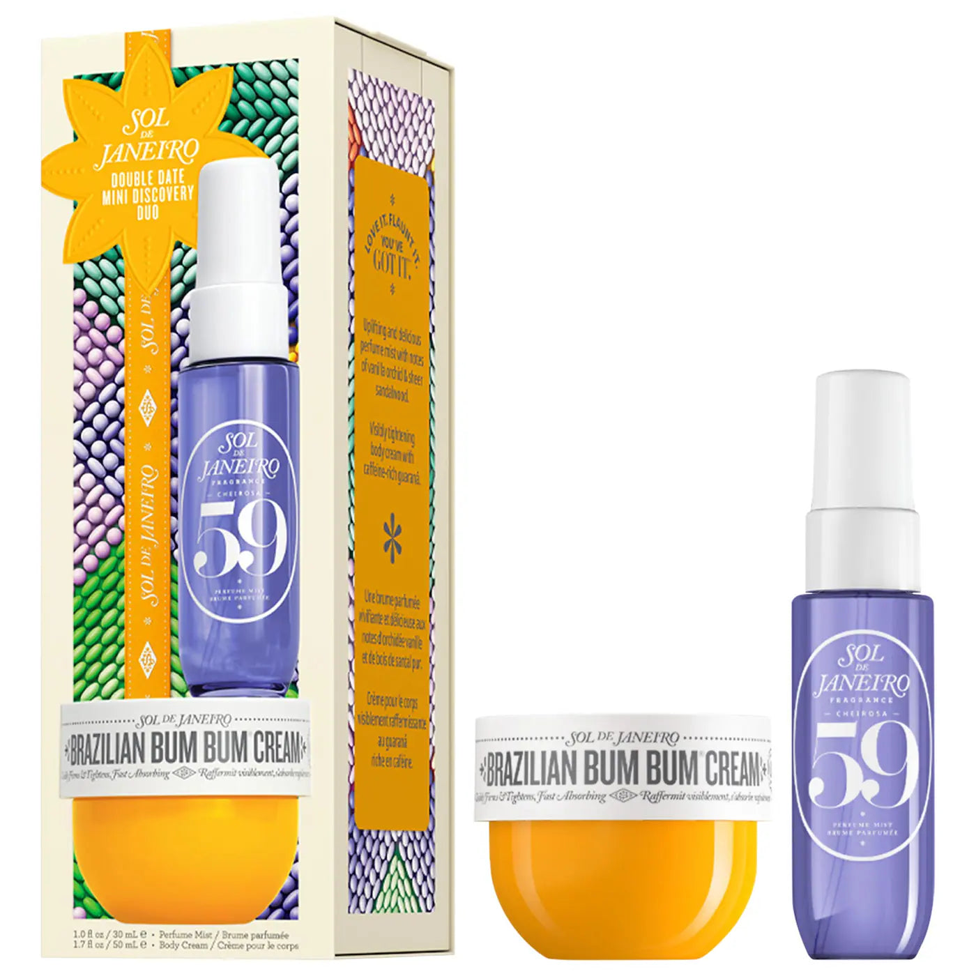 *PREORDEN: Double Date Mini Discovery Duo Sampler Set - Sol de Janeiro / Set de fragancia y crema