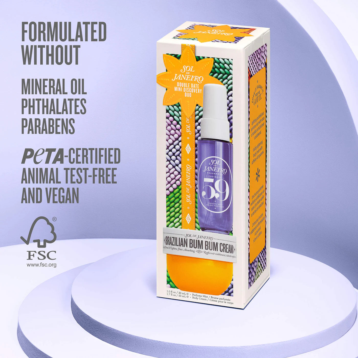 *PREORDEN: Double Date Mini Discovery Duo Sampler Set - Sol de Janeiro / Set de fragancia y crema