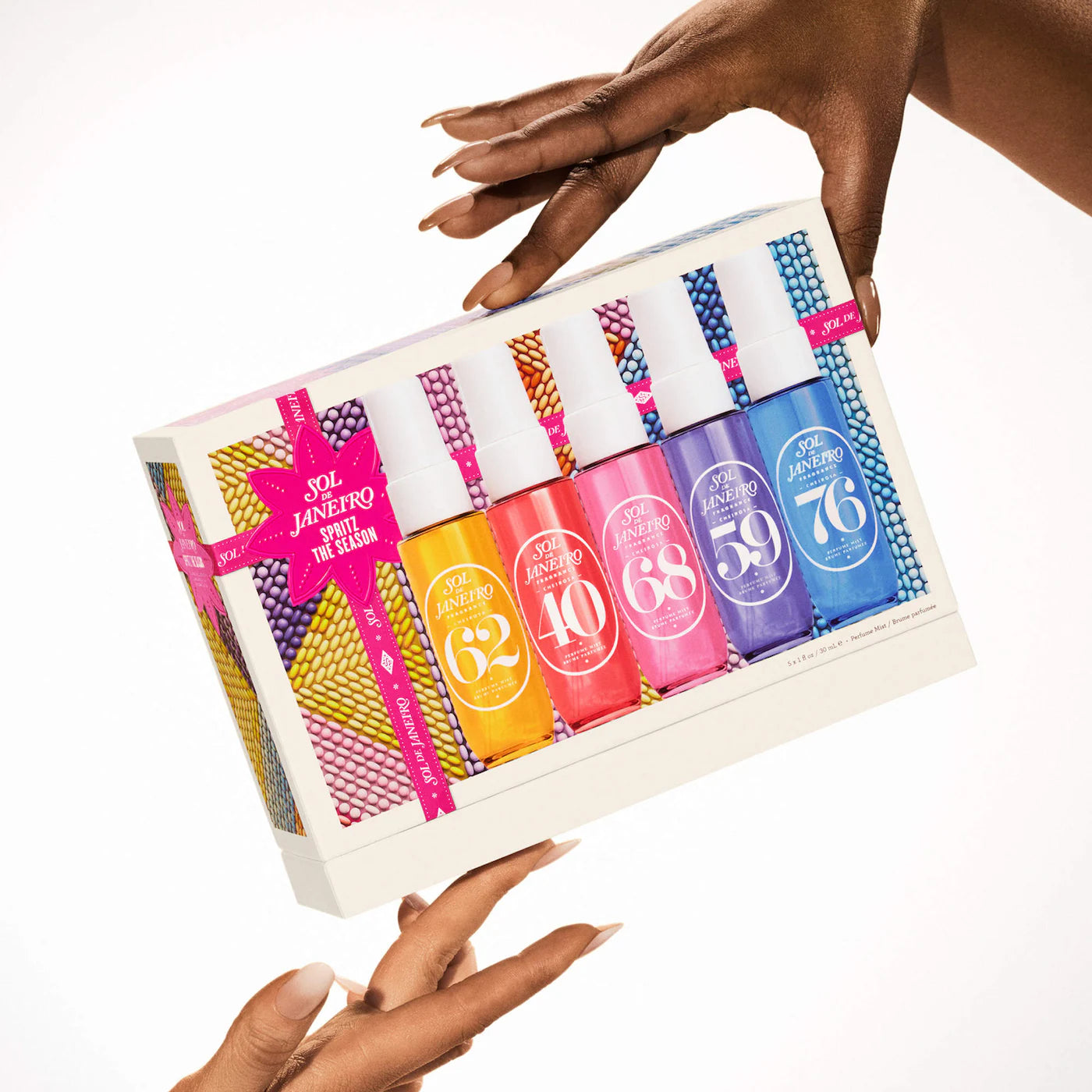 *PREORDEN: Spritz the Season Cheirosa Perfume Mist Gift Set - Sol de Janeiro / Set 5 pzas de fragancias para el cabello